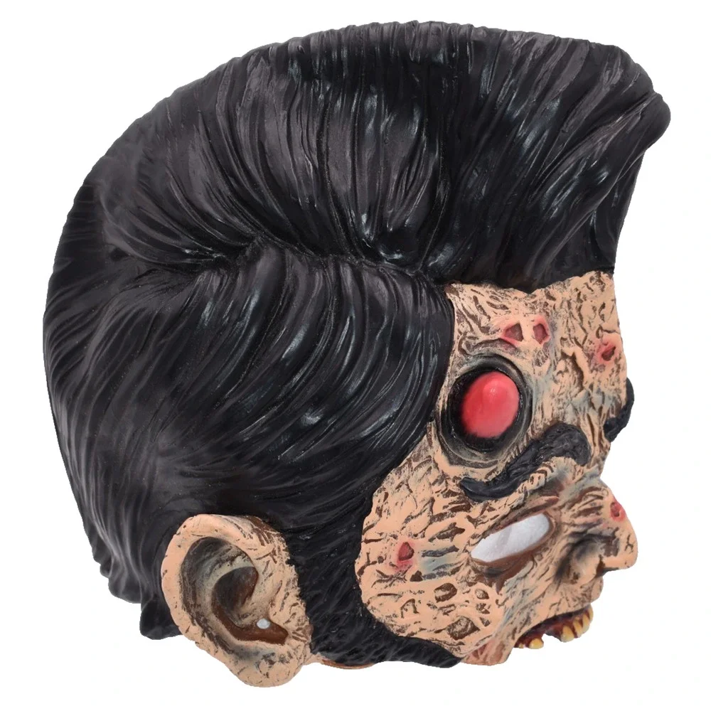 Rockabilly Devil Half Mask - Demon Horns Pompadour Greaser - by Disguise (2009)